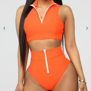 Orange Fashion Nova Swimsuit/Bikini